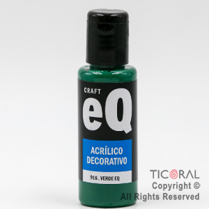 ACRIL.DECOR.EQ 916 VERDE 50ML X 6 UNIDADES